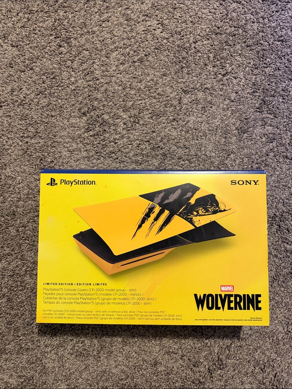 Sony PlayStation Wolverine Console Cover - Yellow & Black
